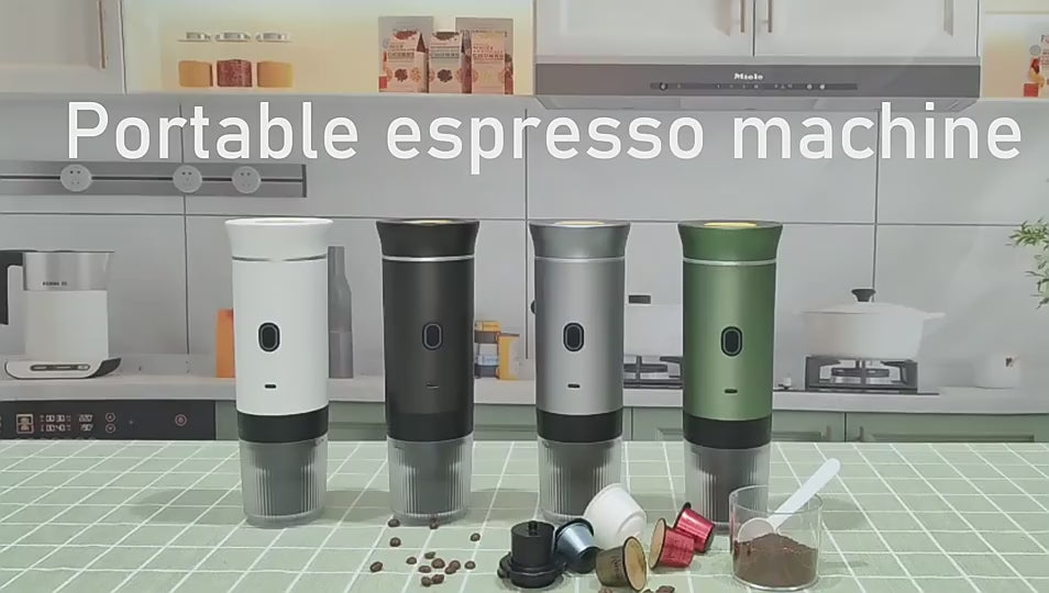 Cafetera Expresó Portátil Capsulas 3 en 1 Compatible con Nespresso Dolce Gusto y Café Molido