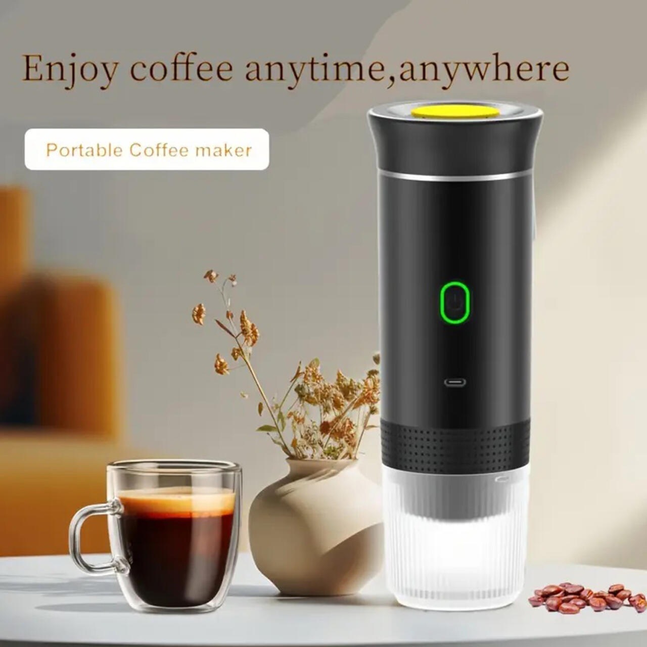 Cafetera Expresó Portátil Capsulas 3 en 1 Compatible con Nespresso Dolce Gusto y Café Molido
