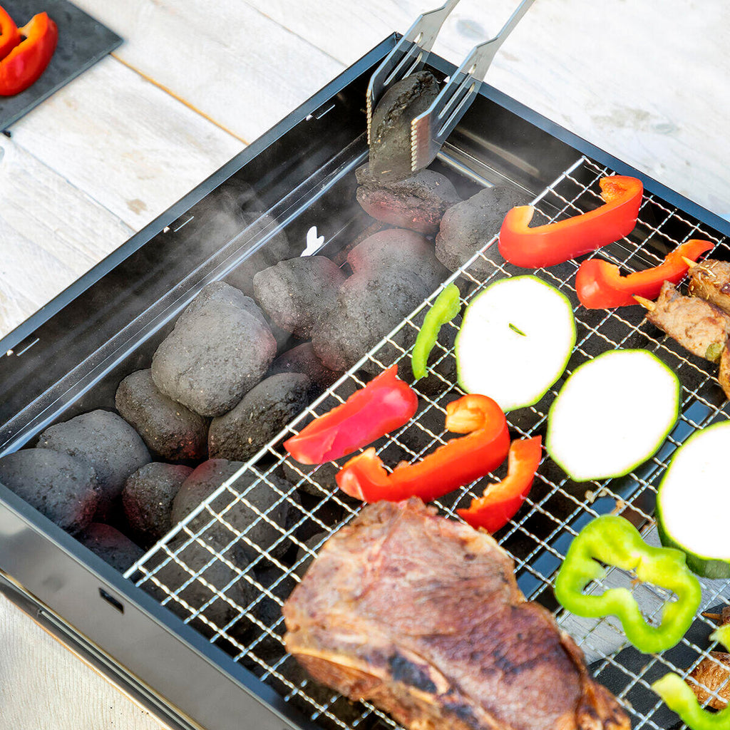 Barbacoa Plegable Portátil para Carbón BearBQ InnovaGoods