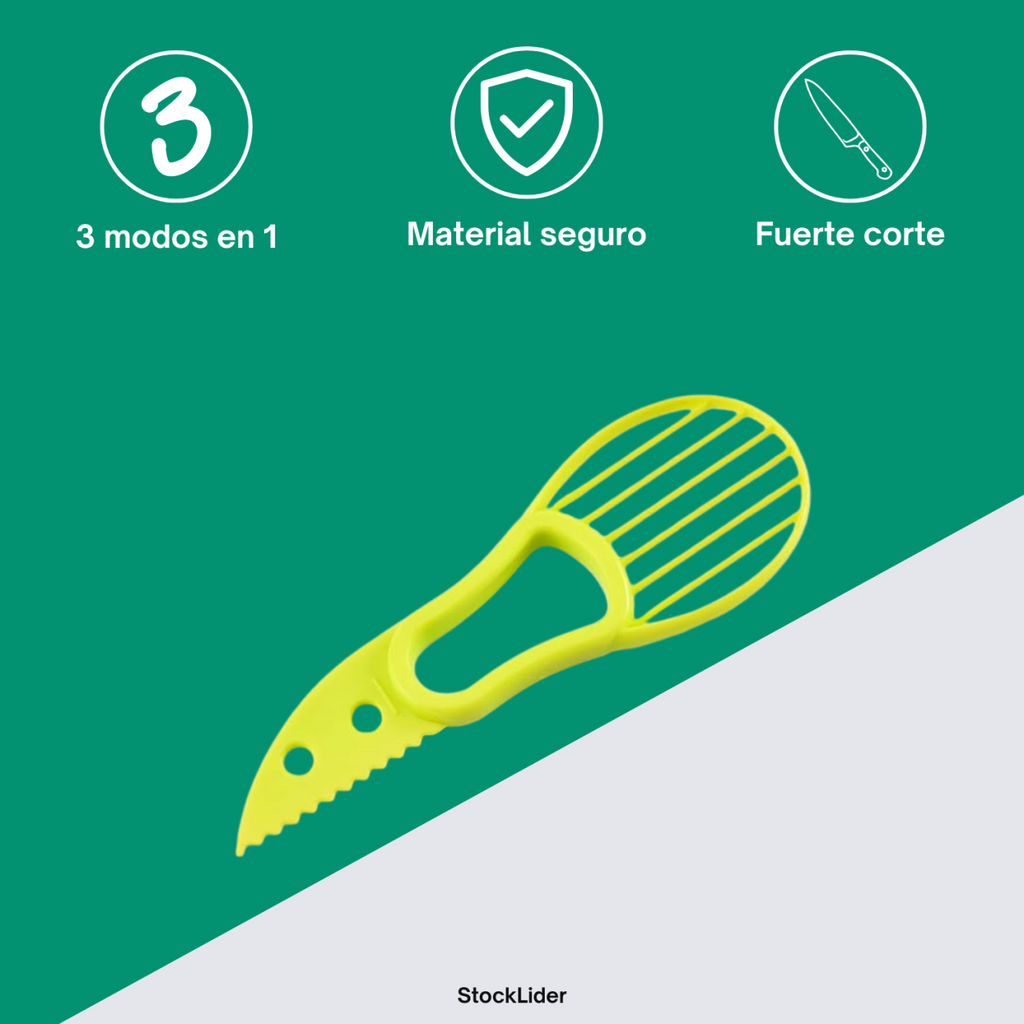 Cortador de aguacate 3 en 1