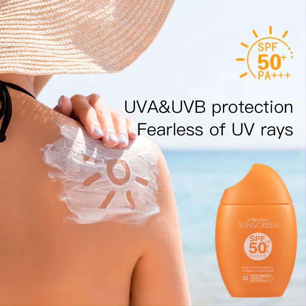Crema Protectora Solar SPF50 PA+++ 50g KORMESIC – Protección Avanzada, Hidratación y Cuidado Diario